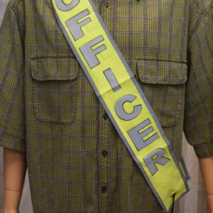 OFFICER - Yellow/Green Safety Banner