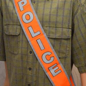 POLICE - Orange Safety Banner
