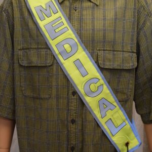 MEDICAL - Yellow/Green Safety Banner (ARMED, TAC-MED)