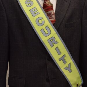SECURITY - Yellow/Green Safety Banner